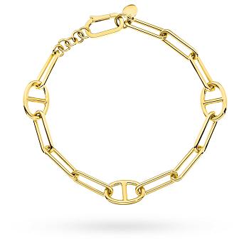 Bransoletka złota długie szerokie ogniwa FUG2-17-B00987-2