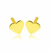 Kolczyki złote serduszka FN0194