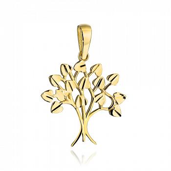 Zawieszka złota drzewko szczęścia diamentowane FUG6-25-Z00447-2