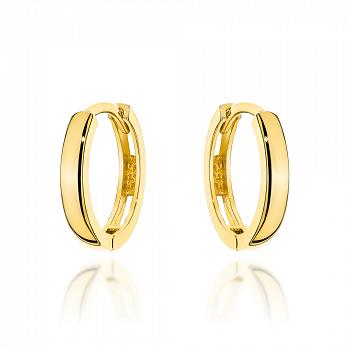 Kolczyki złote gładkie kółka FUG7-37-K01558-2