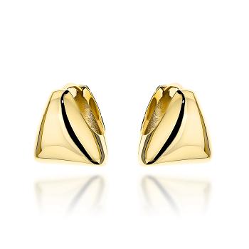 Kolczyki złote gładkie trójkąty FUG7-17-K01647-2