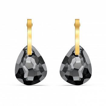 Kolczyki SWAROVSKI • T Bar Pierced Earrings, Gray, Gold-tone 5565999