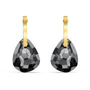Kolczyki SWAROVSKI • T Bar Pierced Earrings, Gray, Gold-tone 5565999