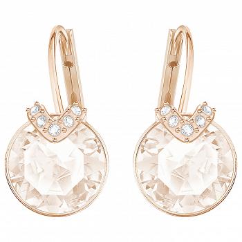 Kolczyki SWAROVSKI • Bella V Pierced Earrings, Pink, Rose 5299318