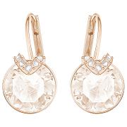 Kolczyki SWAROVSKI • Bella V Pierced Earrings, Pink, Rose 5299318