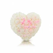 Naturalny wosk sojowy do kominka serce róża - CZEKOLADA