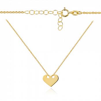 Naszyjnik celebrytka złota pełne serce GRAWER FUGA50C-686CB