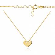 Naszyjnik celebrytka złota pełne serce GRAWER FUGA50C-686CB
