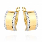 Kolczyki z dwukolorowego złota FUG7-25-K00604-2