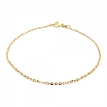 Bransoletka z żółtego złota splot rolo diamentowana FUG2-1-B00608-2