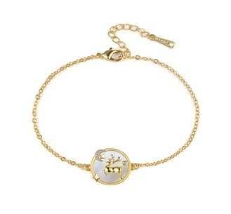 Bransoletka damska świąteczny renifer FUGSDB008