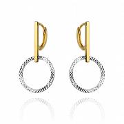 Kolczyki złote diamentowe koła FUG3682-43868