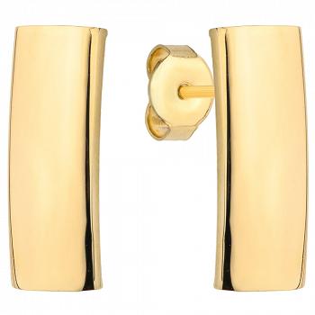 Kolczyki złote gładkie prostokąty FUG7-17-K00741-2