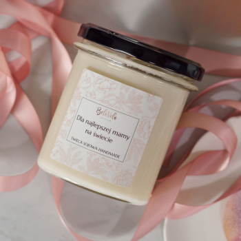 Naturalna świeca sojowa KOKOS Z LIMONKĄ DLA MAMY 350 ml