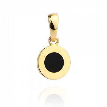 Zawieszka złota czarno- złote kółko FUG6-25-Z00200-2