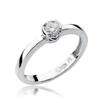 Pierścionek zaręczynowy z brylantem 0.25