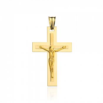 Złoty krzyżyk z wizerunkiem Jezusa FUG4-9-C00116-2