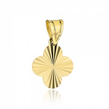 Zawieszka złota diamentowana koniczynka FUG6-34-Z00524-2