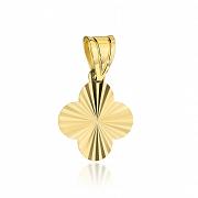 Zawieszka złota diamentowana koniczynka FUG6-34-Z00524-2
