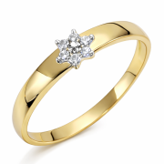 Pierścionek zaręczynowy z cyrkoniami 