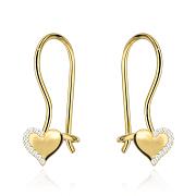 Kolczyki złote serce z cyrkoniami FUG7-K01755-585