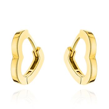 Kolczyki złote kontur serca FUG7-K01756-585