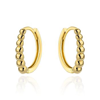 Kolczyki złote kuleczki na kreolu FUG7-K01811-585