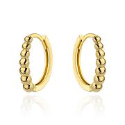 Kolczyki złote kuleczki na kreolu FUG7-K01811-585