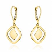 Kolczyki złote wiszące romby FUG7-17-K01204-2