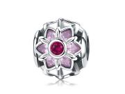 Charms Różowy kwiat FUG0407