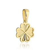 Zawieszka złota diamentowana koniczynka FUG6-Z00546-375