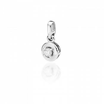 Zawieszka z białego złota z brylantem 0.10 FZ45-B585-B0.10