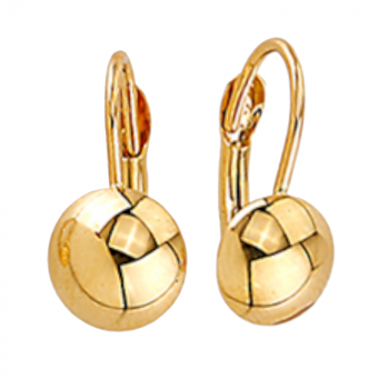 Kolczyki złote gładkie koło na angielskim zapięciu FUG7-17-K00717-2