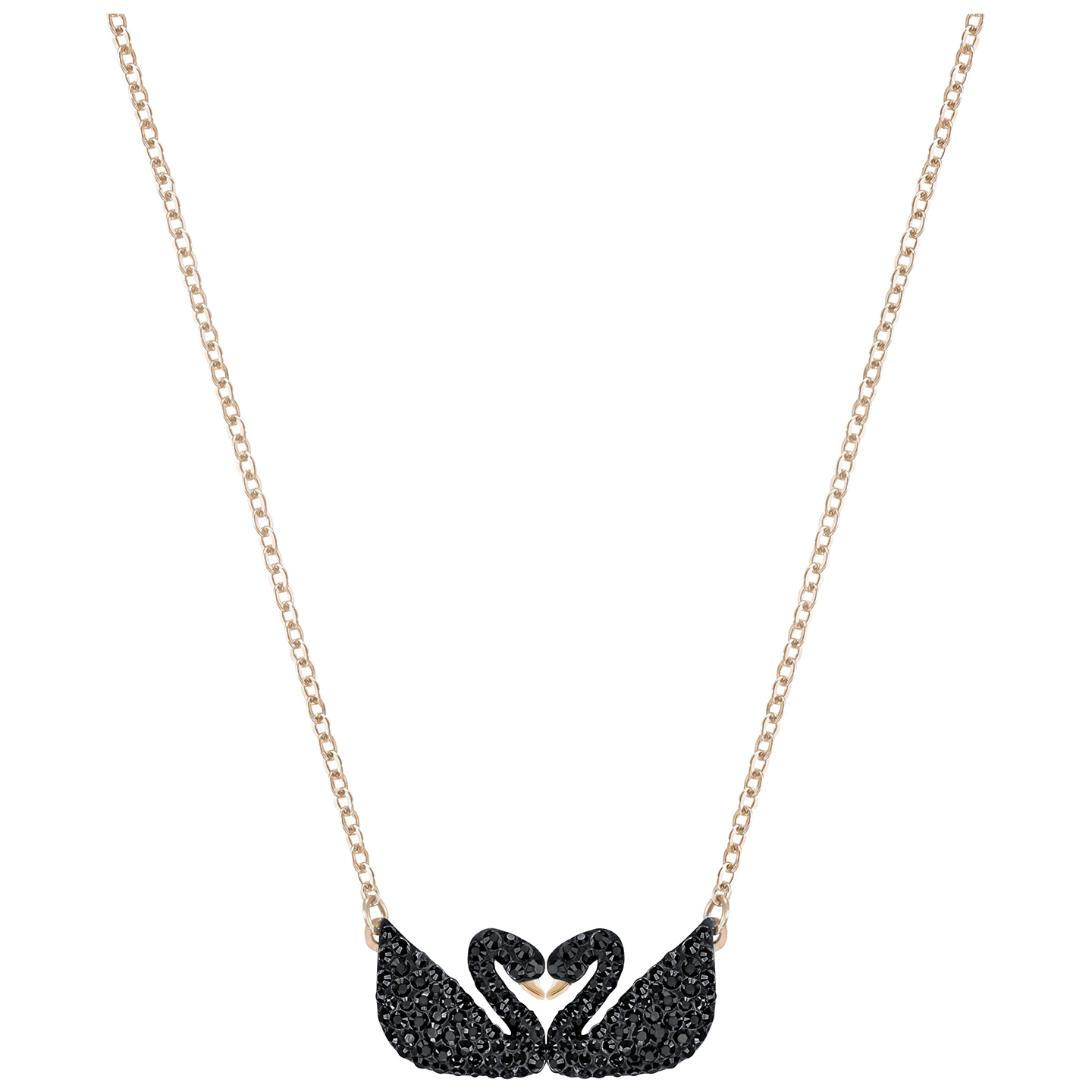 Naszyjnik SWAROVSKI • Iconic Swan Double Necklace, Black 5296468