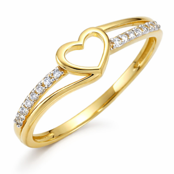 Pierścionek zaręczynowy z cyrkoniami