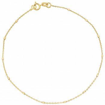 Bransoletka z żółtego złota delikatne kosteczki FUG2-28-B00603-2