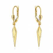 Kolczyki złote romby diamentowane FUG7-17-K01170-2