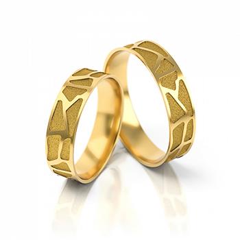 Obrączki ślubne żółte złoto 5mm próba 333 • XFS271