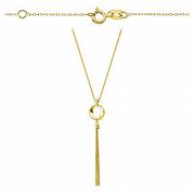 Naszyjnik złoty celebrytka kółko z łańcuszkiem FUG3-17-N00331-2