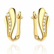 Kolczyki złote z cyrkoniami FUG7-25-K00649-2