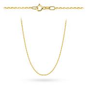 Złoty łańcuszek Rolo diamentowany 42cm FUG1-L00034-375