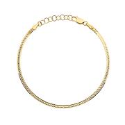 Bransoletka złota jednostronnie diamentowana taśma 2.5mm FUG2-B01163-585