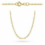 Złoty łańcuszek Singapur podwójnie skręcony diamentowany 40cm FUG1-38-L00129-2