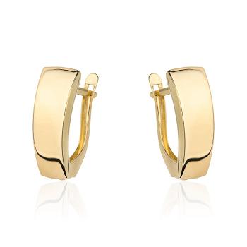 Kolczyki złote gładkie na angielskim zapięciu FUG7-K01191-375