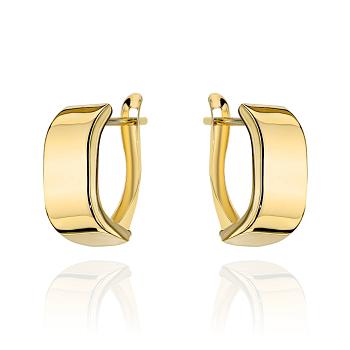 Kolczyki złote delikatnie zaokrąglone FUG7-25-K01641-2