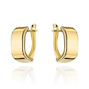 Kolczyki złote delikatnie zaokrąglone FUG7-25-K01641-2