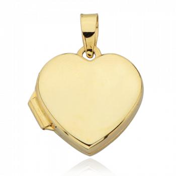 Zawieszka złota puzderko większe serce FUG6-21-Z00351-2