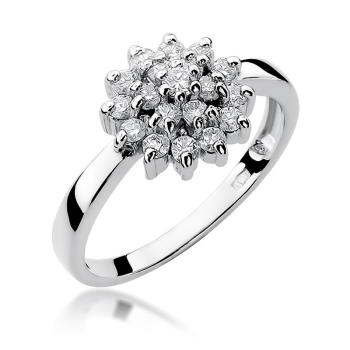 Pierścionek zaręczynowy z brylantami 0.40