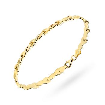 Bransoletka złota elegancka fale FUG2-B01174-585