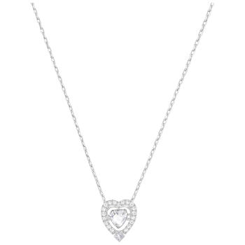 Naszyjnik SWAROVSKI • Sparkling Dance Heart Necklace, White 5272365